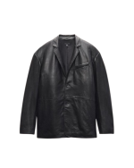 Shift Leather Blazer